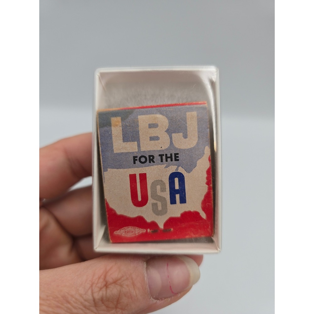 Vintage original American Match Co LBJ Presidential Campaign Matchbook 1964